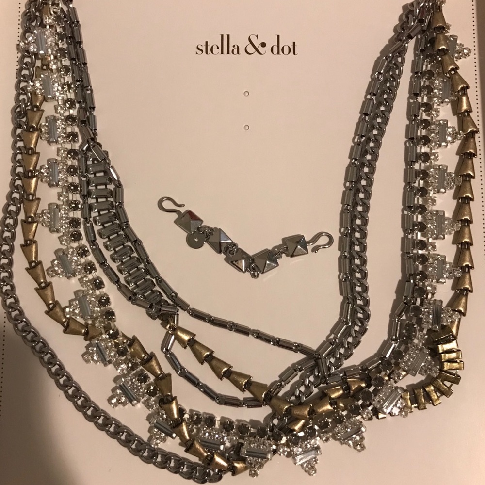 Stella & Dot Mixed Metal Sutton Necklace